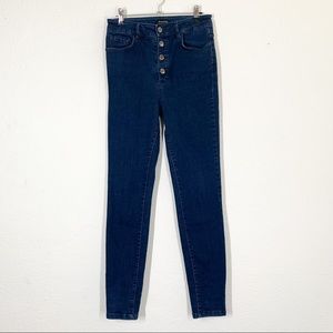 Massimo Dutti Dark Blue Skinny Jeans